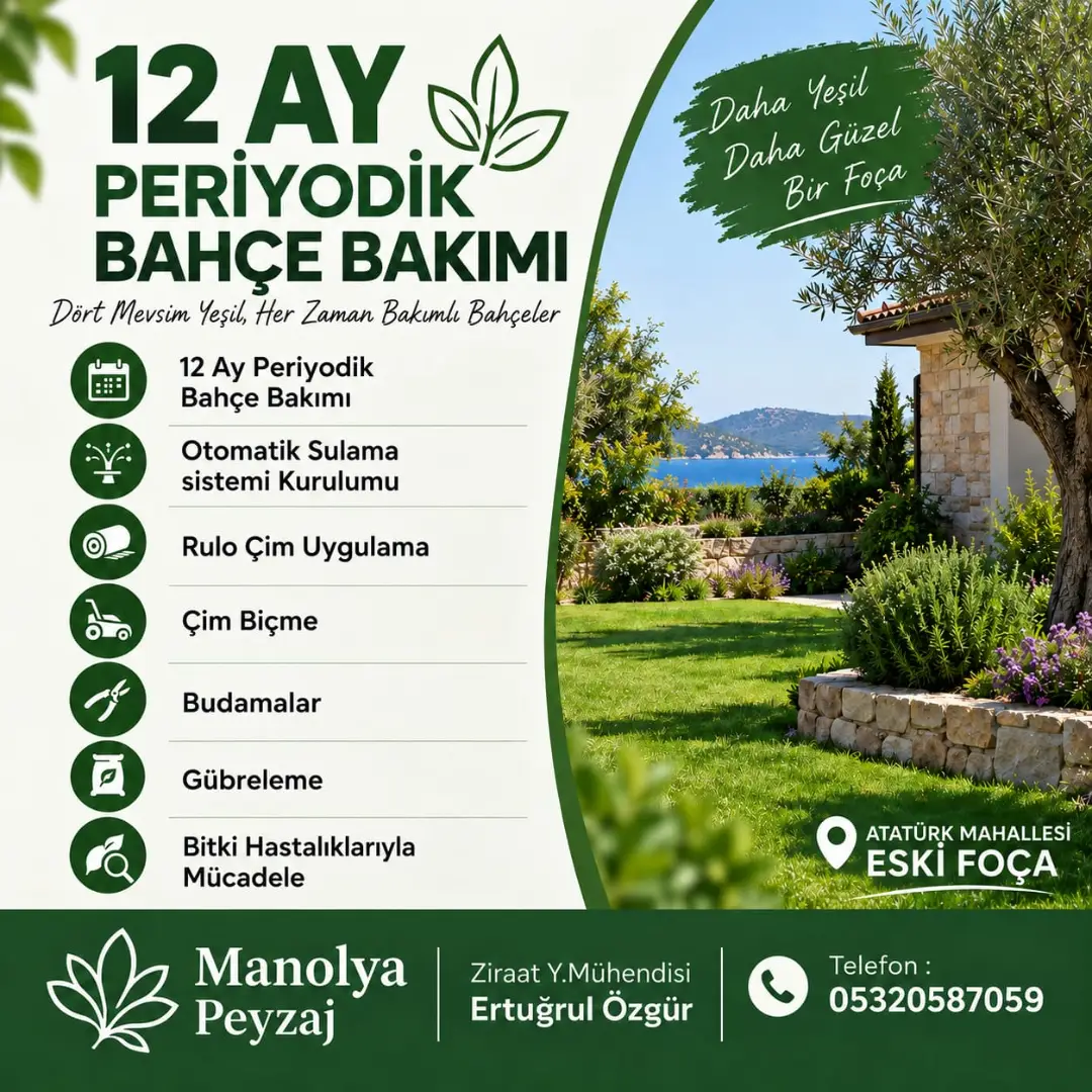 12 AY BAHÇE BAKIM HİZMETİMİZ / TELEFON : 05320587059