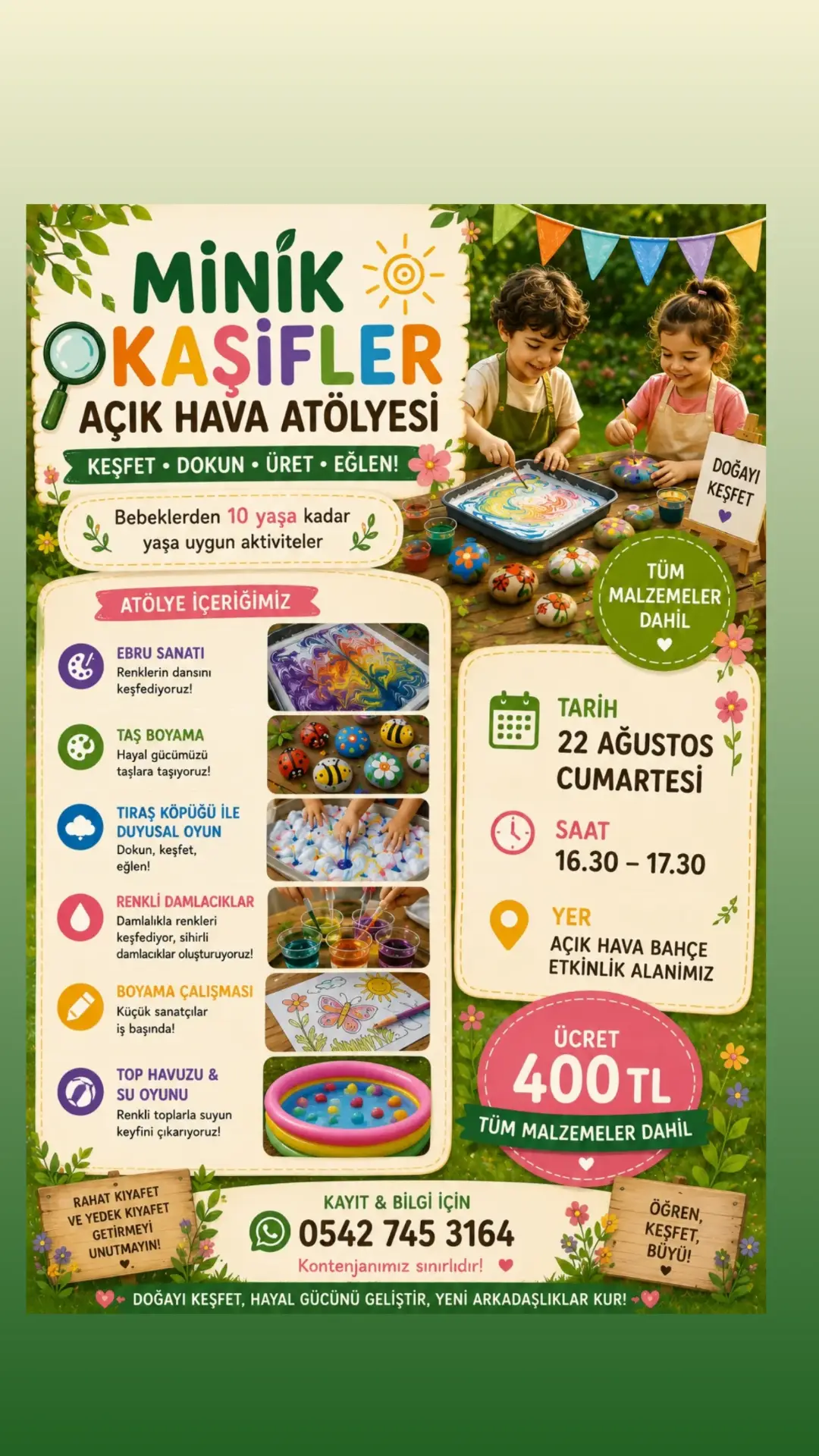 Cumartesi etkinliğimize katılamk isteyenleri bekleriz