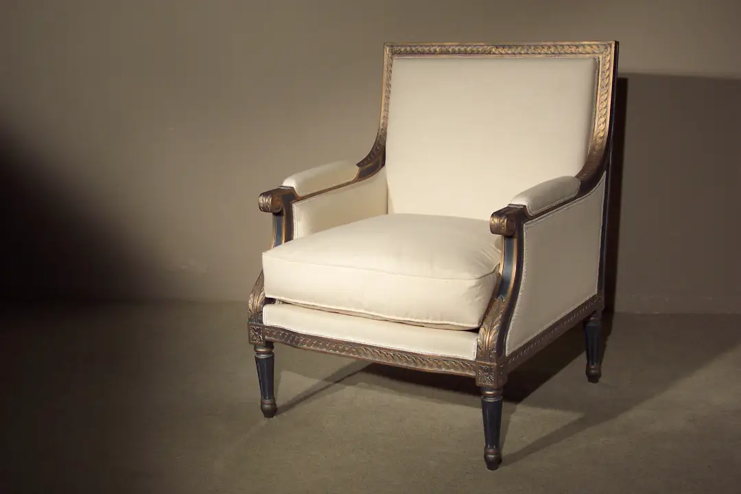 Louis XVI tarzı Berger Koltuk (çift) görseli 2