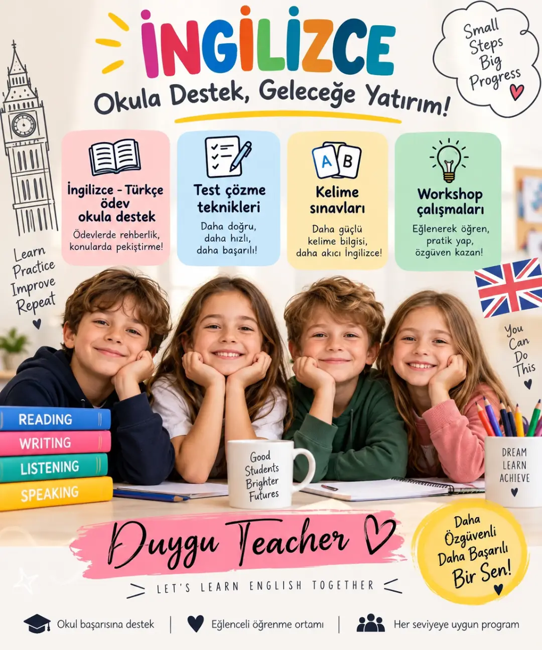 Ödev Desteği Türkçe -İngilizce