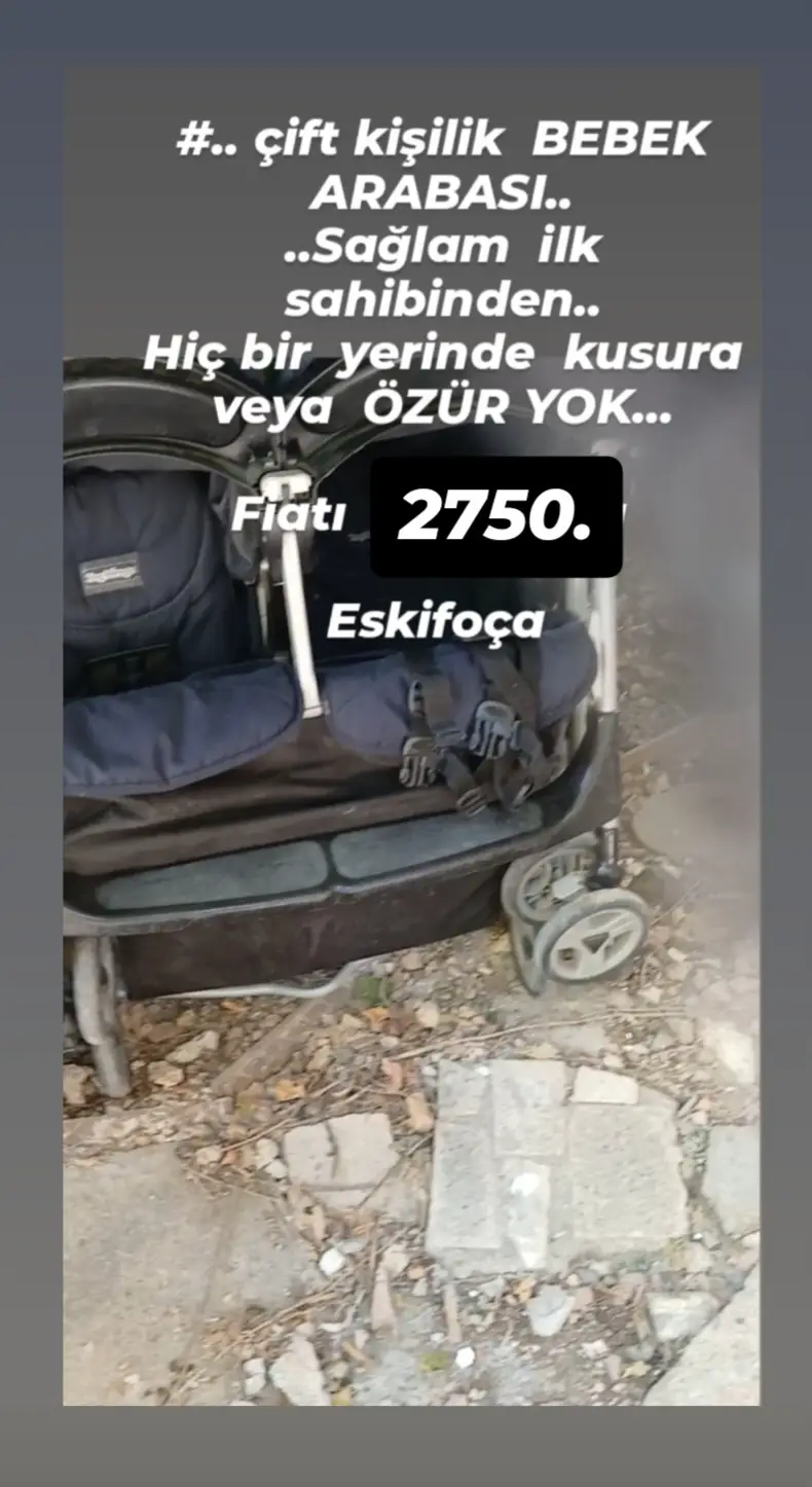 İkiz bebek arabası ve Bebek PUSETİ