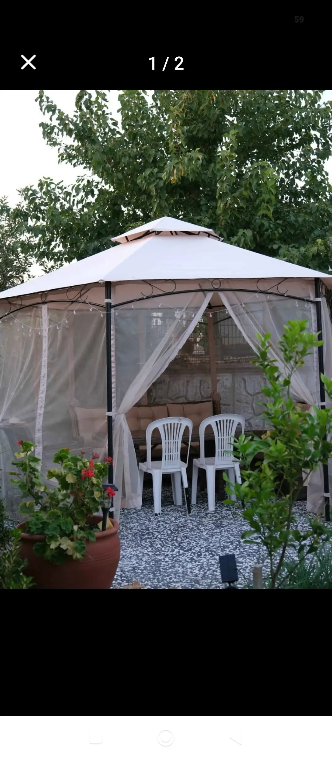 Gazebo sineklikli çadır