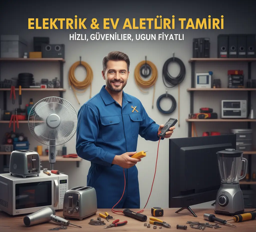 Her türlü elektrik işleri ve elektrikli ev aletleri tamiri